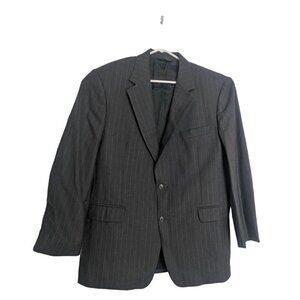 Brooks Brothers 346 Stretch Wool Men's Grey Pinstripe Sport Jacket Blazer 44M
